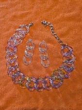 Necklace And Pierced Earring Set. Ships Immediately.