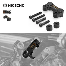 Anodized 1.5" Pull Back Plate 2.5" Riser For Harley Low Rider FXLR 107 2018-2020