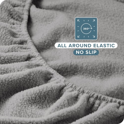 Superweiches Fleece Spannbettlaken - tiefe Tasche aus nacktem Zuhause - Bild 30 von 40