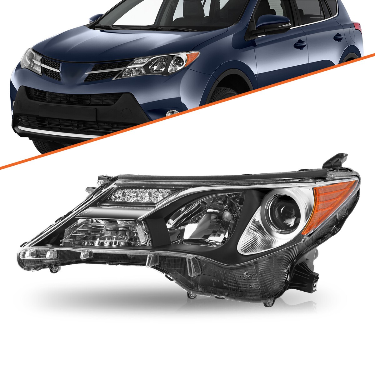 For 2013 2014 2015 Toyota RAV4 RAV-4 Headlight Headlamp Left