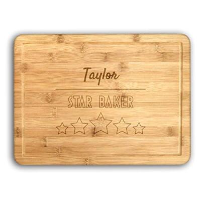 Personalisierte Star Baker Schneidebretter in 10 Designs - Wunschtext
