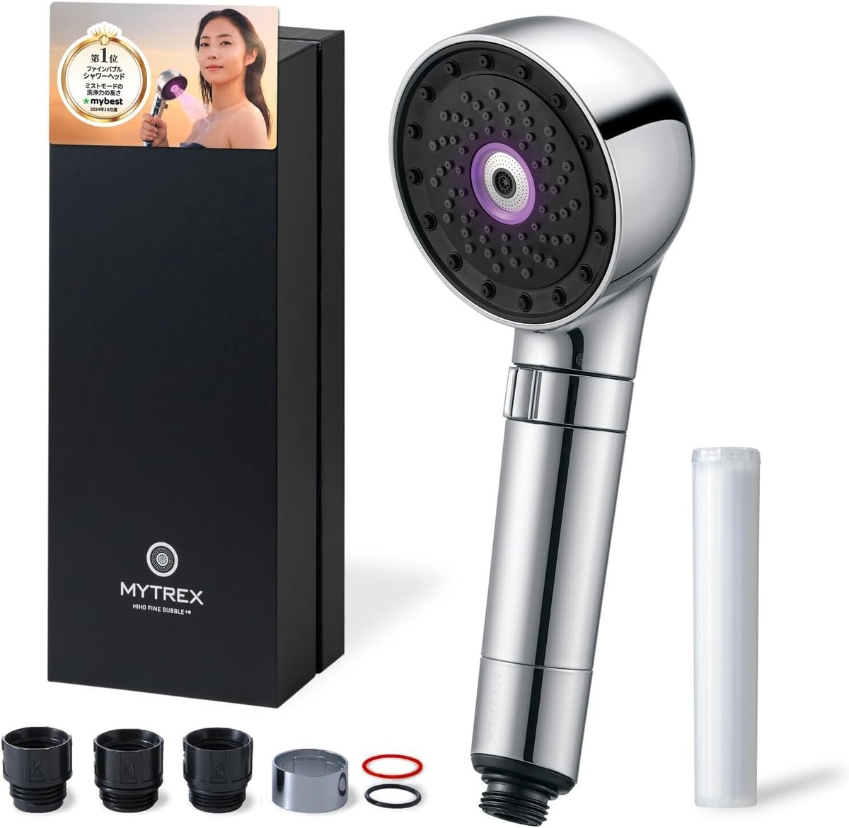 MYTREX HIHO FINE BUBBLE＋e MYTREX HIHO FINE BUBBLE+e Shower Head Micro Current Micro