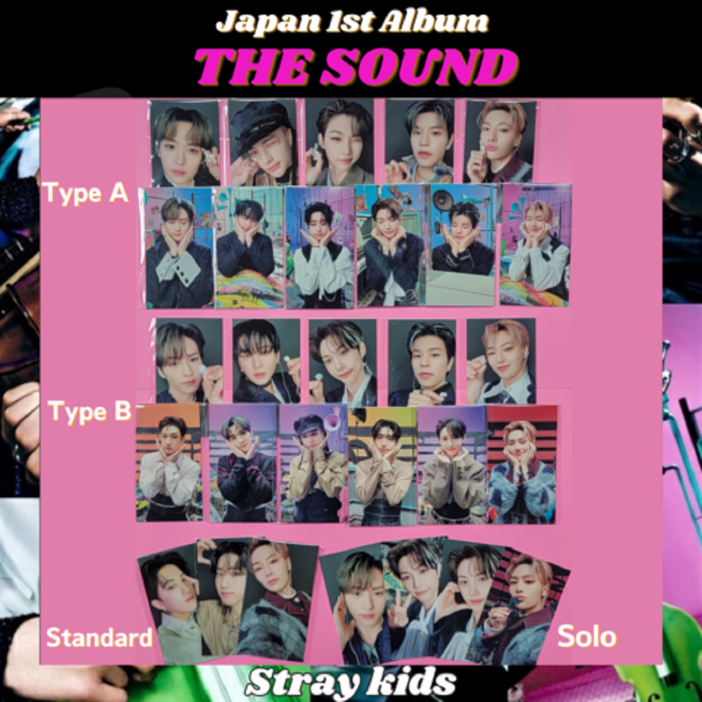 Stray Kids THE SOUND Japan 1st Album Photo card Unit type A