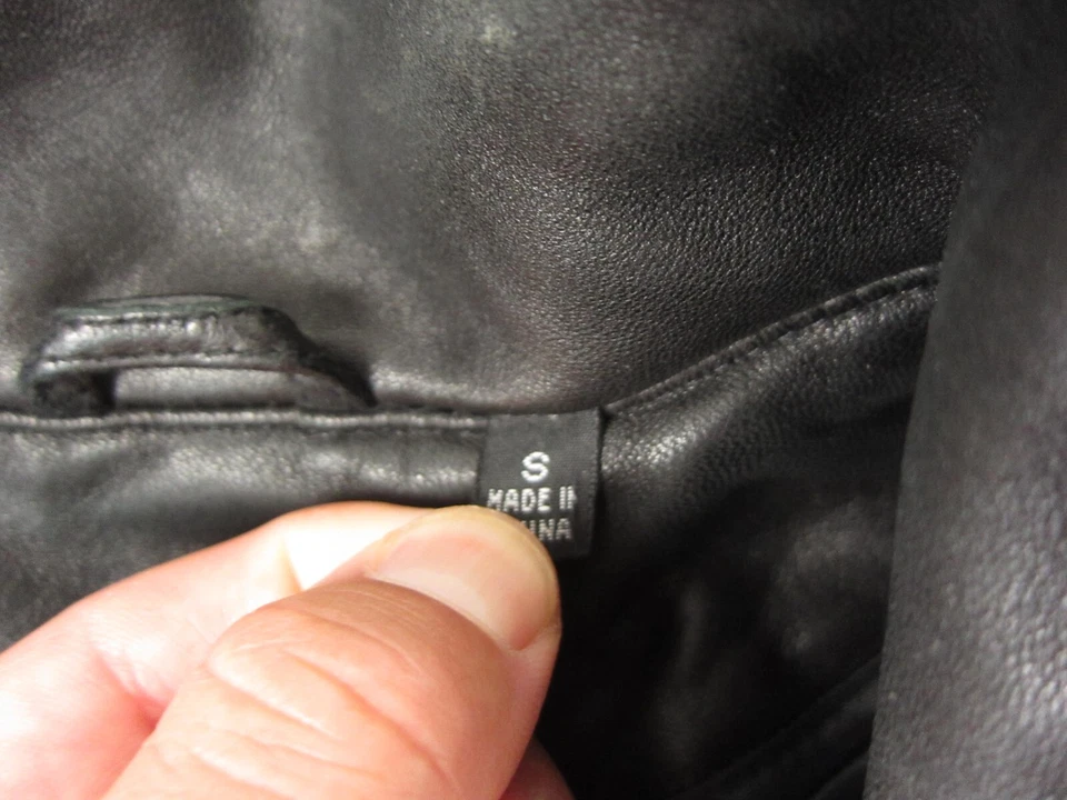 Vintage Tibor Leather Jacket Womens Small Black Full Zip Soft Ladies 90s - Image 4 of 4