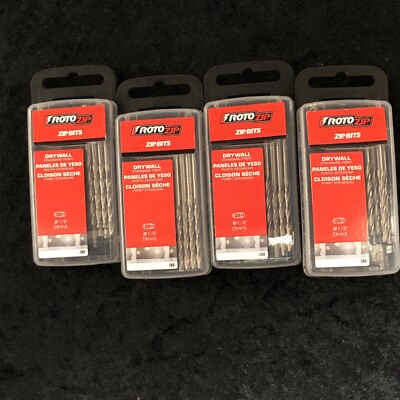 4 PACKS NEW ROTO-ZIP ROTO TOOL ZB8 PACK (8) ZIPBIT POINT DRYWALL BITS 1/8''