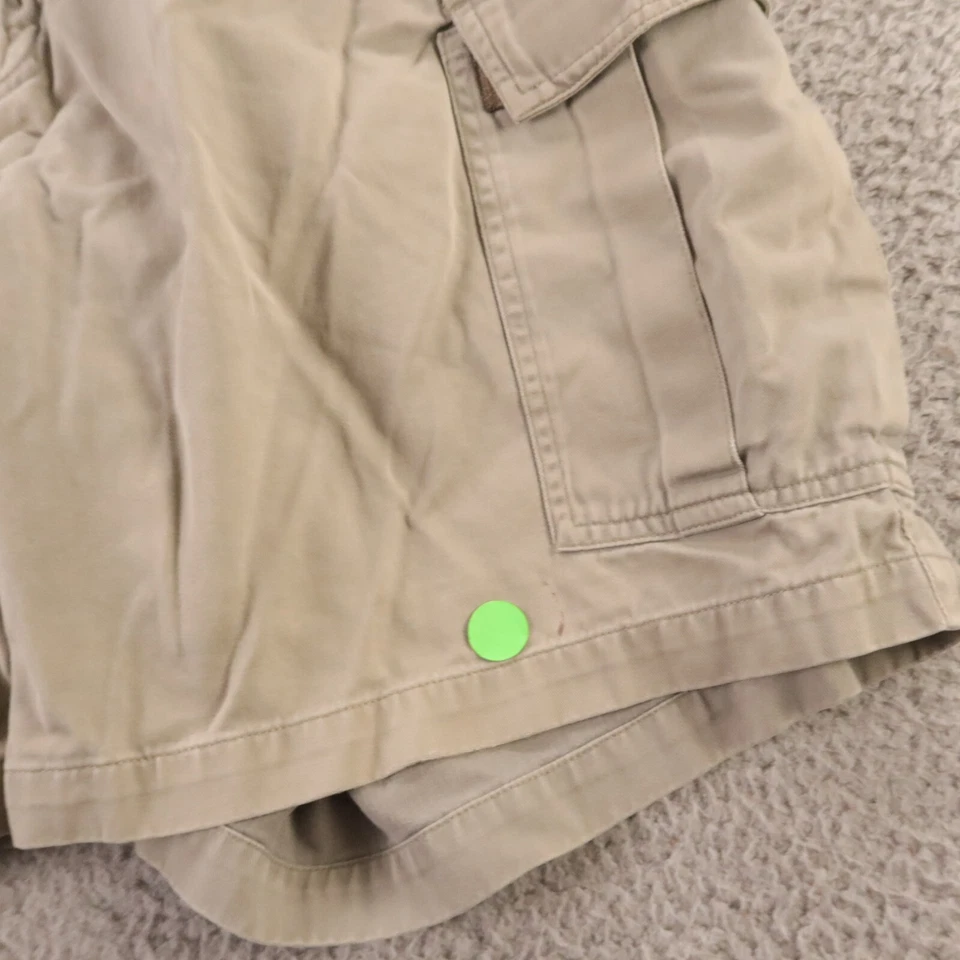 Шорты мужские Nautica 36 бежевые желтовато-коричневые 100% полиэстер для гольфа классический крой - Изображение 3 из 4