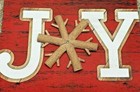 Brand New Sign Joy Christmas Decor Wood 14" x 10" Garden Stake Sign