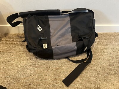 Timbuk2 Special Limited Edition Gray Black Messenger Bag Shoulder Strap 