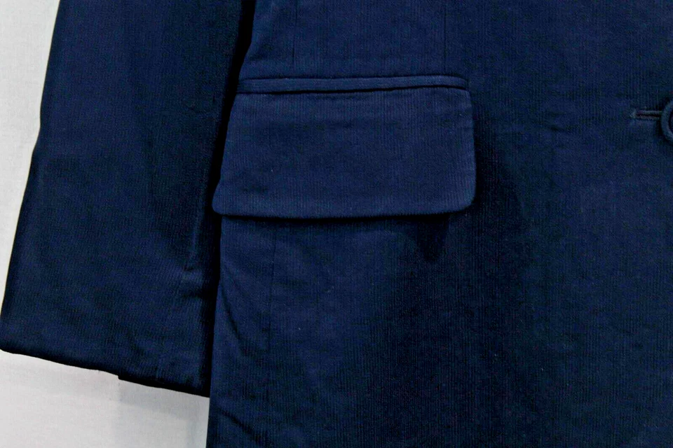 Blazer Henri Bendel Vintage Seda Chic Preppy Talla 4 Azul Marino Pecho Único Foto 4 de 4