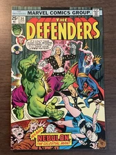 DEFENDERS  #34 (Nebulon app.) 1976 Marvel Comic￼