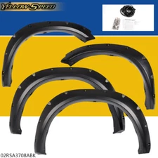 Fit For 2009-2022 Dodge Ram 1500 Black Pocket Style Rivet Bolt On Fender Flares