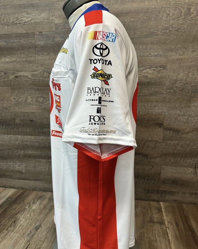 NASCAR 47 Bobby Labonte KROGER Team Issued JTG Race Used Crew Shirt XL