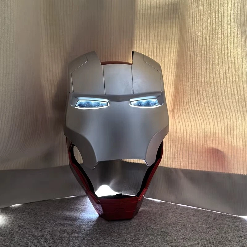 Iron Man 1:1 Cosplay Helmet Marvel Avengers Wearable Led Light Ironman Mask New - Image 3 of 4