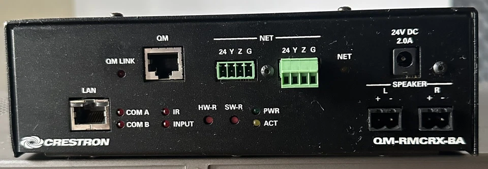 Controlador de medios de sala CRESTRON QM-RMCRX-BA procesador receptor de medios rápidos Foto 2 de 4