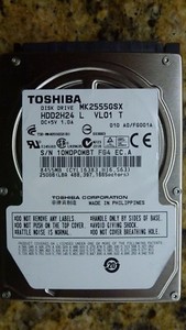 Toshiba MK2555GX 250GB 2,5 Zoll Notebook 195 Std. Laufz. SATA II 300 Smart Prot.