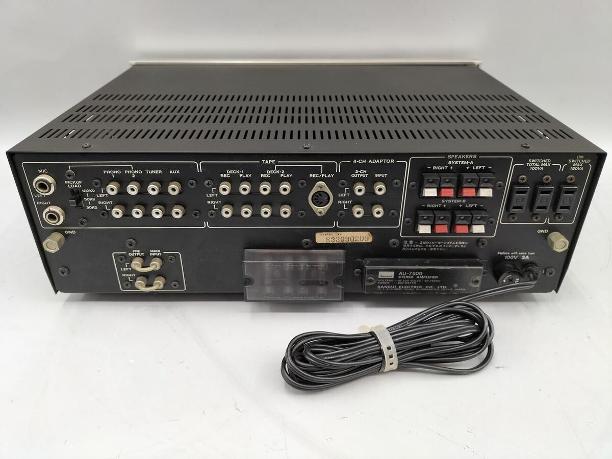 SANSUI AU-7500 Integrated Amplifier Transistor Used Japan | eBay SANSUI AU-7500 Integrated Amplifier Transistor Used Japan | eBay