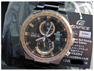 Casio Chronograph Edifice Red Bull Limited Edition Mens Watch  (EF-565RB-1AER) Black | WatchShop.com™