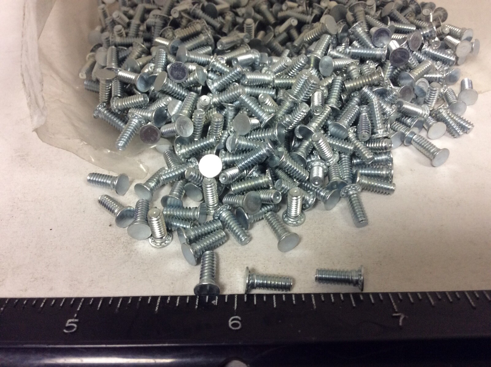 Qty (100) PEM FH-440-5ZI Captive Threaded Studs, 5/16” Long
