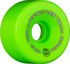 Team Logo 101A Roller Skate Wheels Set, Green, 57mm, 8-Pack