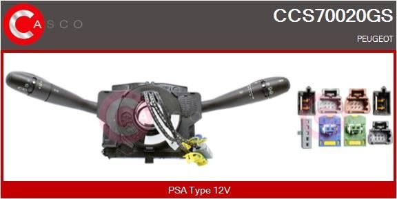 Commutateur de colonne de direction Peugeot 307 2.0 HDi 110 et 90 commodo clignotant