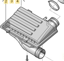 Luftfiltergehäuse 04E129611G AUDI Q2 (GA) 1.4 TFSI  110 kW  150 PS (06.2016-> )