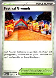 Festival Grounds 108/131 Uncommon Prismatic Evolutions Pokemon Card