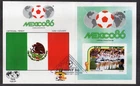 St. Vincent - 1986 - $2.25 World Cup Mexico '86, FDC Scotland M/S