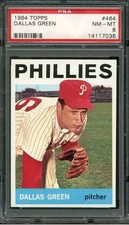 1964 TOPPS #464 DALLAS GREEN PHILLIES PSA 8 