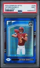 2024 Donruss Optic Jayden Daniels Blue Hyper Prizm Rated Rookie #248 PSA 9