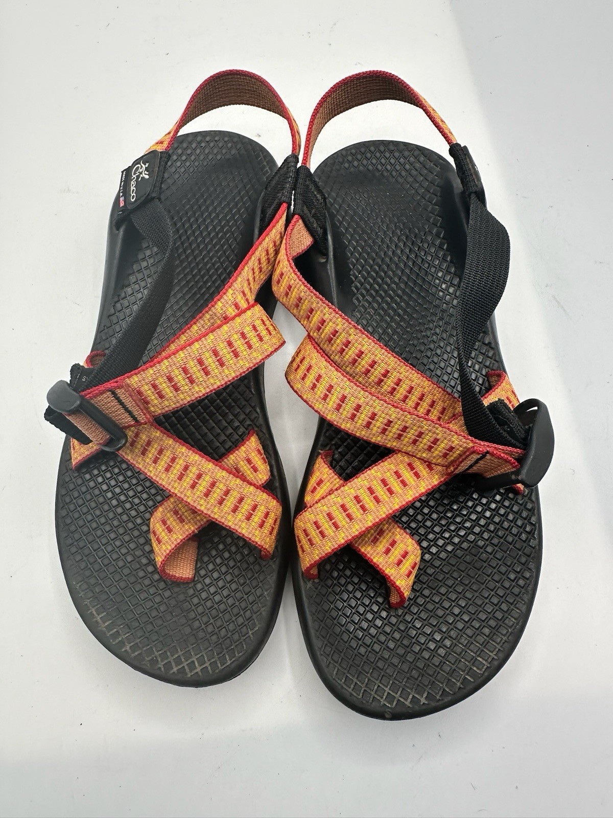 APL Sandali Chaco classici con punta arancione comodi da donna taglia 8