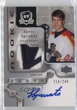 2006-07 Upper Deck The Cup Rookie 216/249 Janis Sprukts #131 Patch Auto 4f5