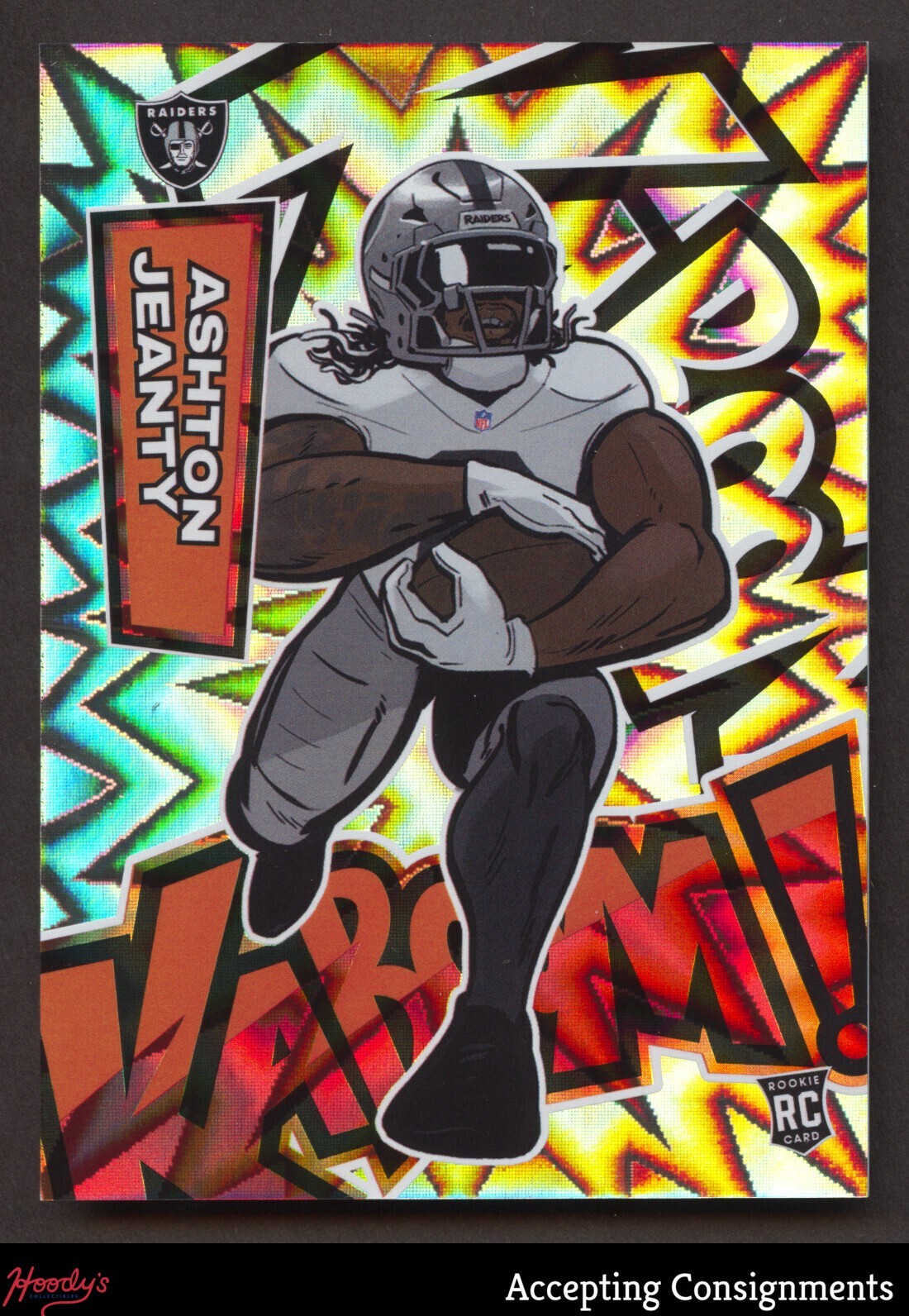 2025 Absolute Kaboom Vertical #35 Ashton Jeanty RC ROOKIE SP RAIDERS