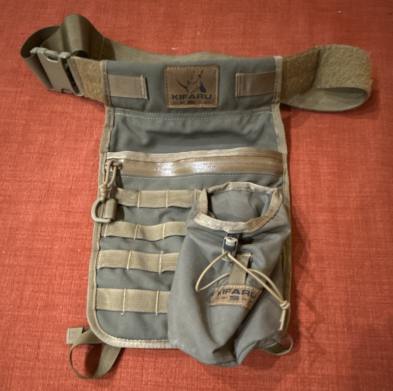 Kifaru hip quiver sz large belt w/ water bottle pouch