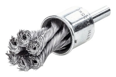Lessmann Pinselbürste Stahldraht gezopft 29 x 28/72 x 0,35 mm - 456.278