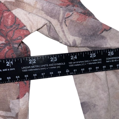 Coldwater Creek Floral Print Long Sleeve Top Beige Red Women's XL - Picture 5 of 6
