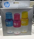 HP 31  Cyan, Magenta, Yellow Ink 3-Pack Bottles Exp. 10/25 NEW SEALED
