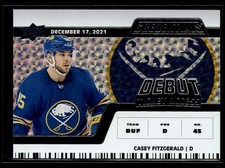 2022-23 UD Credentials Debut Ticket Access #117 Casey Fitzgerald /999