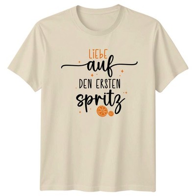 Liebe Auf Den Ersten Spritz T-Shirt Aperol Summer Drink