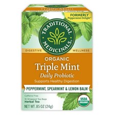 Traditional Medicinals Tea, Organic Triple 16 count Pack of 1 , No Color
