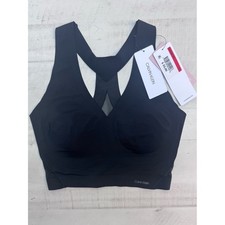 Calvin Klein CK Invisible Comfort seamless lift mesh braletteQF6546. Black XS