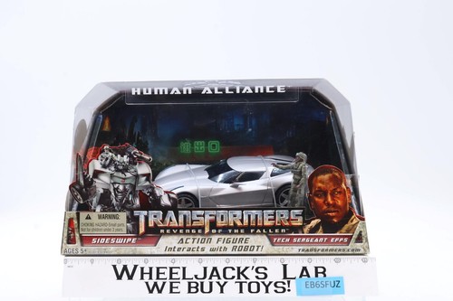 Sideswipe & Tech Sergeant Epps Transformers ROTF Human Alliance Hasbro NEW MISB
