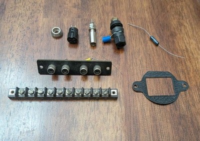 Mixed Electronic Components Lot Terminal Block Jack Plate Connectors & More