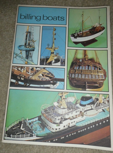 Vintage 1960s Denmark Billing Boats Model Ship Catalog Booklet #2