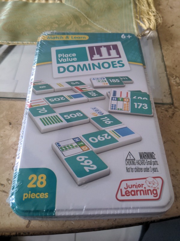 28 Pieces Domino's Match And Learn New.