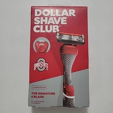 OSU Dollar Shave Club Razor Handle & Cartridges Ohio State Buckeyes NCAA NEW