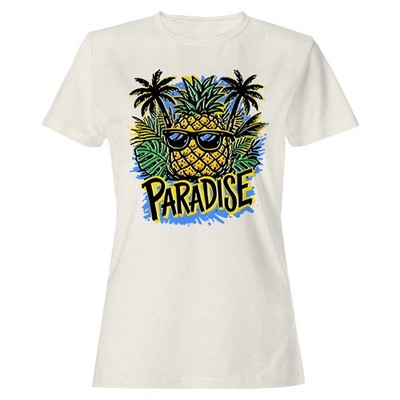 Women's Tropical Vibes Paradise Pineapple T-shirt