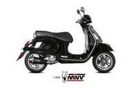 AuspuffendstüCk Mivv Delta Race Schwarz Piaggio Vespa GTV 300 2023 2024