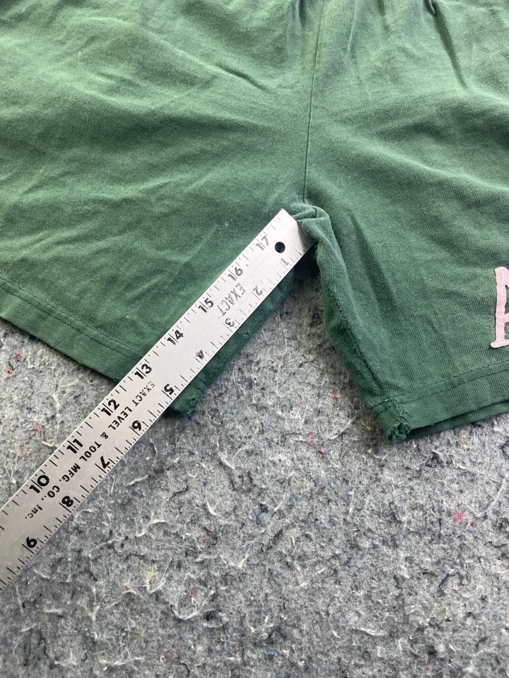 Pantalones Cortos Vintage AKA Sorority Verde Algodón De Lujo EE. UU. L 90s Greek Gear Foto 3 de 4