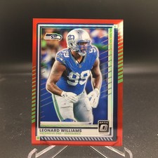 Leonard Williams 2025 Donruss Optic Red 104 #/149 Seattle Seahawks