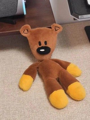 Mr Bean Style Teddy Bear Plush Toy Cute Soft Stuffed Doll Kids Gift Decor